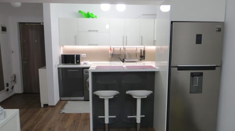 Kitchen or kitchenette, minibar