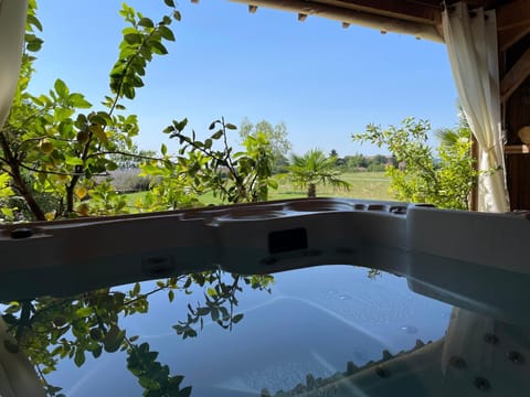 Garden, Hot Tub, Garden view