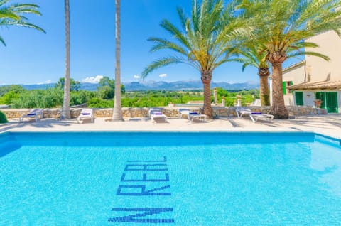 Swimming pool, sunbed