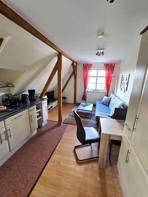 Kitchen or kitchenette, Living room, Dining area, stove, kitchen