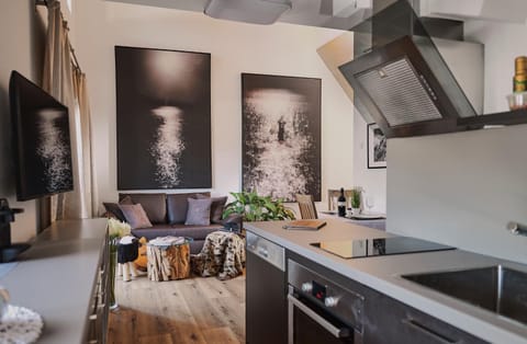 Kitchen or kitchenette, Living room