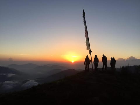 People, Natural landscape, Hiking, Mountain view, Sunrise, Sunset, group of guests