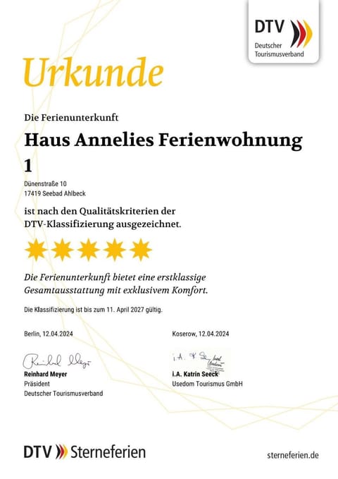 Villa Annelies Wohnung 1 Apartment in Heringsdorf