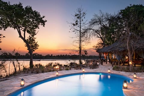 Lounge or bar, River view, Swimming pool