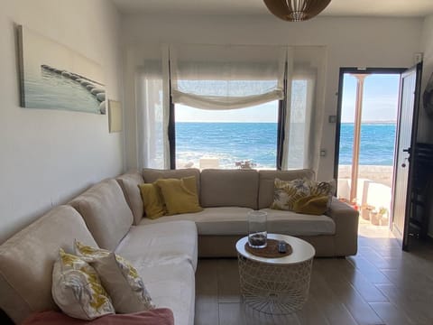 Natural landscape, Living room, Seating area, Sea view