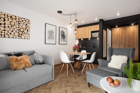 Kitchen or kitchenette, Living room, Dining area