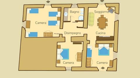 Appartamenti con cucina nelle colline toscane Apartment in Umbria