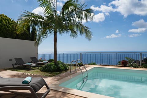 Patio, Day, Natural landscape, Pool view, Sea view, Swimming pool, sunbed