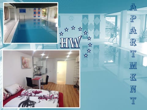 Kitchen or kitchenette, Dining area, Bedroom, Swimming pool