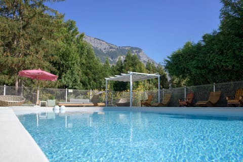 Nearby landmark, Natural landscape, Mountain view, Pool view, Swimming pool