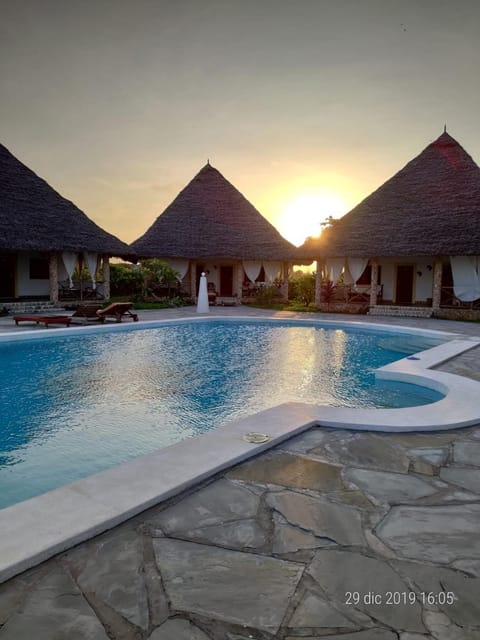 Nearby landmark, Pool view, Swimming pool, sunbed