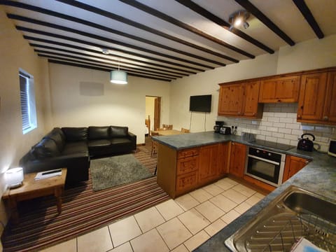 Kitchen or kitchenette, Living room, Dining area