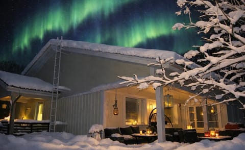 Property building, Night, Natural landscape, Winter