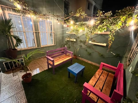 Patio, Night, Garden, Seating area, Garden view