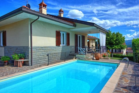 Property building, Patio, Pool view, Swimming pool