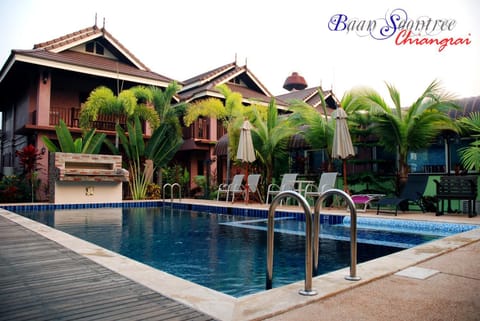 Property building, Pool view, Swimming pool