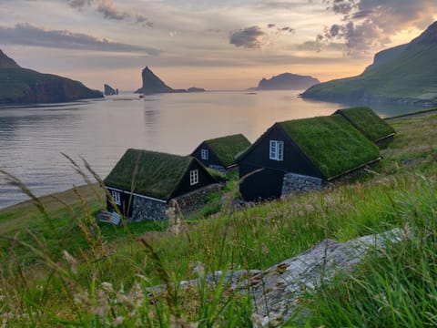 Natural landscape, Sea view, Sunset
