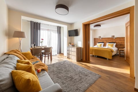 Bed, TV and multimedia, Living room, Photo of the whole room, Seating area, Bedroom