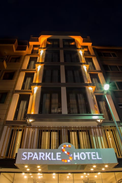 Property building, Off site, Night, Property logo or sign