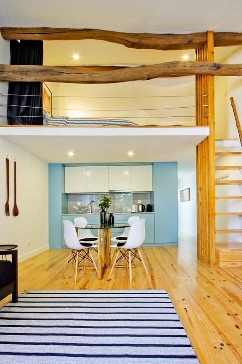 Kitchen or kitchenette, Living room, Bedroom