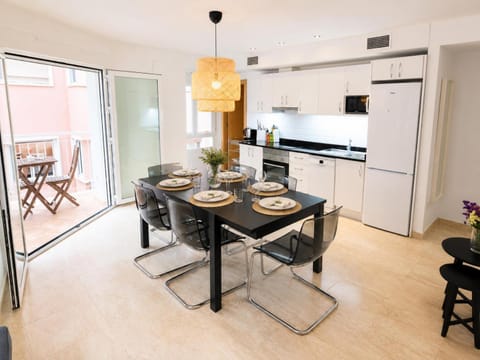 Kitchen or kitchenette, Living room, Dining area, dishwasher, oven, stove