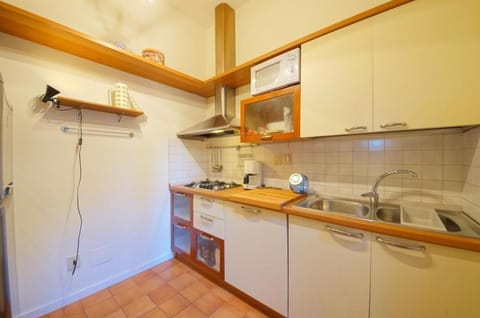 Kitchen or kitchenette, dishwasher, stove