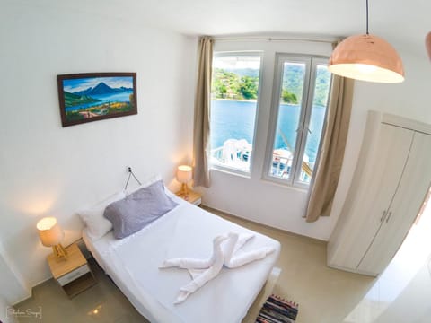 Bed, Photo of the whole room, Bedroom, Sea view
