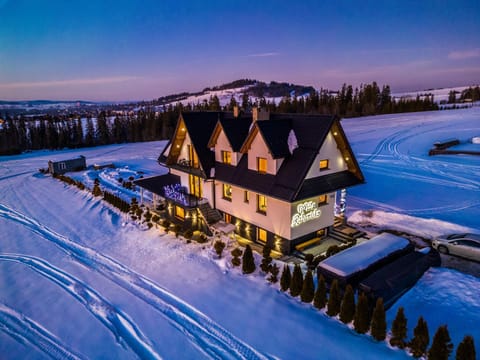 Property building, Facade/entrance, Off site, Night, Bird's eye view, Winter, Area and facilities