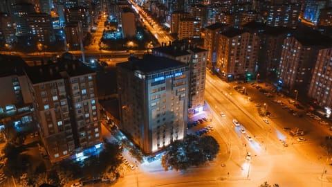 Property building, Night, Neighbourhood, Bird's eye view, City view, Street view, Location