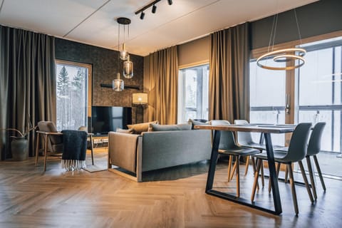 Living room, Seating area, Dining area