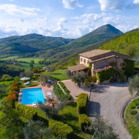 Spring, Bird's eye view, Summer, Pool view