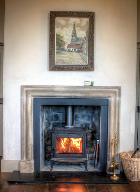 Living room, fireplace