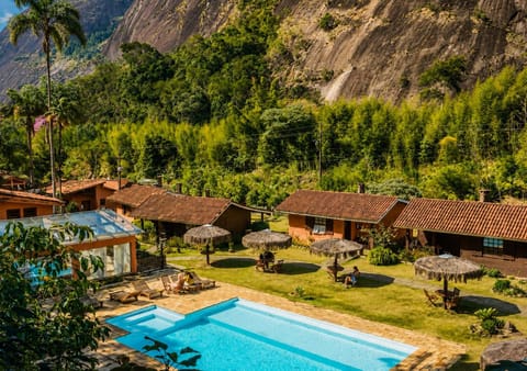 Property building, Bird's eye view, View (from property/room), Landmark view, Mountain view, Pool view, Swimming pool, sunbed