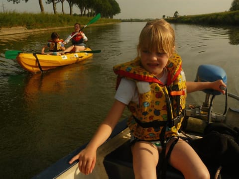 De Boot Docked boat in Flanders
