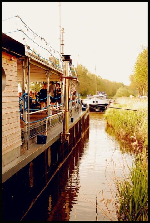 De Boot Docked boat in Flanders