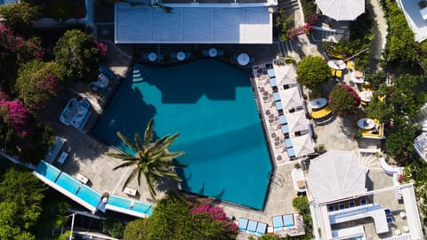 Property building, Bird's eye view, Pool view, Swimming pool