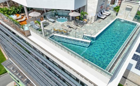 View (from property/room), City view, Mountain view, Swimming pool