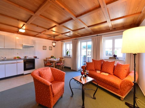 Kitchen or kitchenette, Living room, Seating area