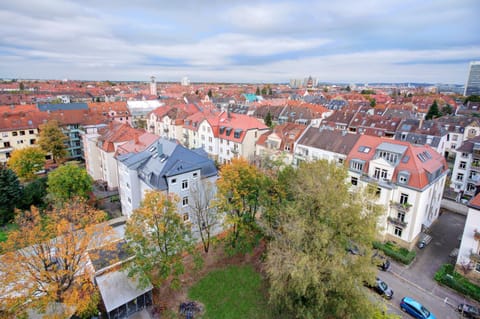 Blick über Karlsruhe - Ferienwohnung Panorama Apartment in Karlsruhe