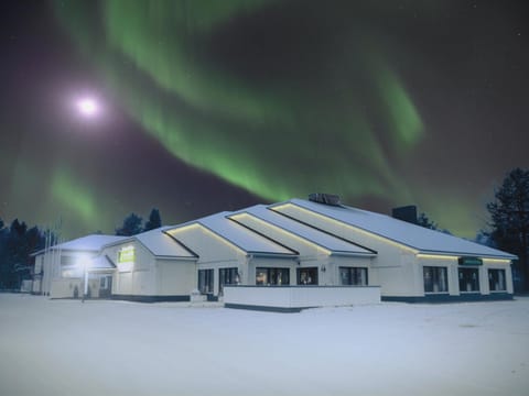 Property building, Night, Natural landscape, Winter
