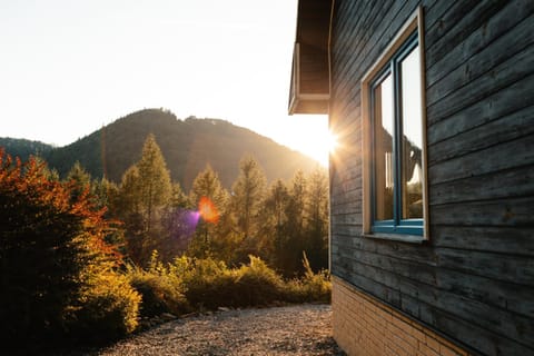 Property building, Natural landscape, View (from property/room), Mountain view, Sunset
