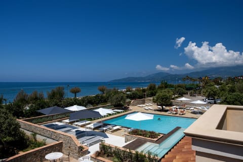 Natural landscape, Pool view, Sea view, Swimming pool