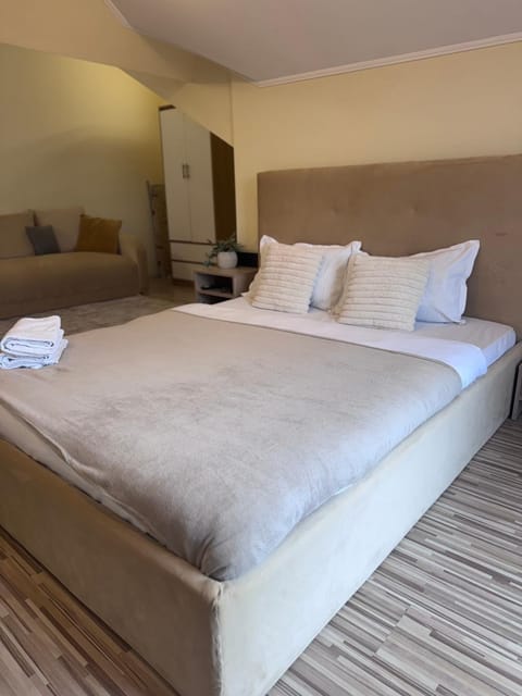 Bed, Photo of the whole room, Bedroom, towels, wardrobe