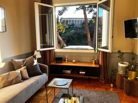 View (from property/room), Living room, Seating area, Landmark view