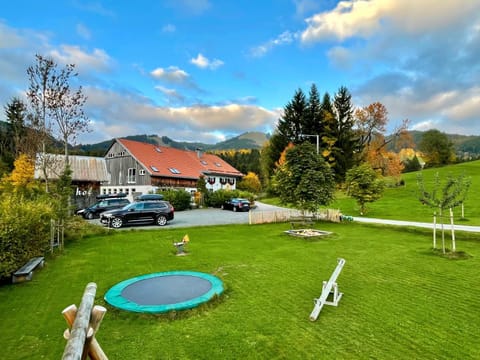 Property building, Spring, Natural landscape, Children play ground, Garden, Garden view, Mountain view, Parking