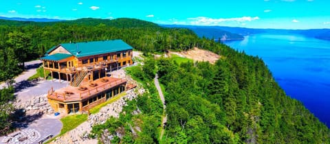Property building, Natural landscape, Lake view
