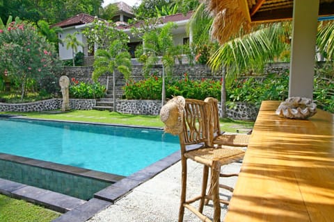 Property logo or sign, Garden, Lounge or bar, On site, Garden view, Pool view, Swimming pool