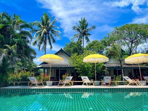 Natural landscape, Pool view, Swimming pool, sunbed