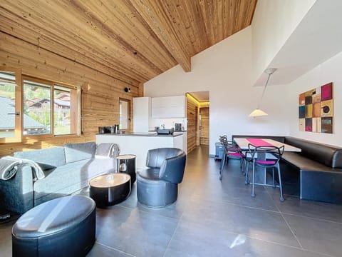 Kitchen or kitchenette, Living room, Seating area