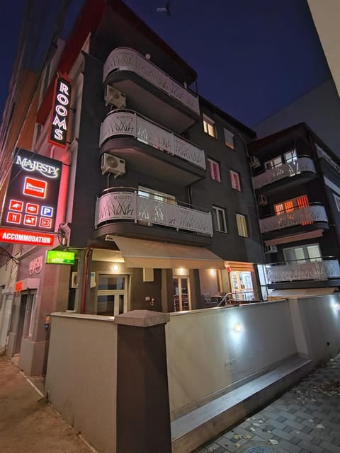 Property building, Night, Street view